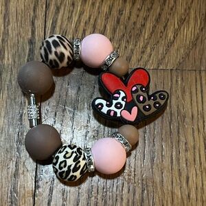 Handmade New Love Valentines Day Beaded Tumbler
Stanley cup charm Bracelet